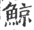 鲸(宋·印刷字体·广韵)