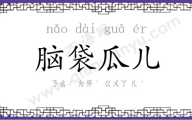 脑袋瓜儿 脑袋瓜儿