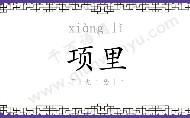 项里