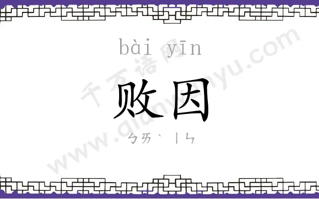 败因