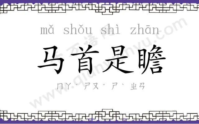 马首是瞻