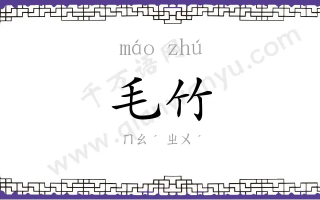 毛竹