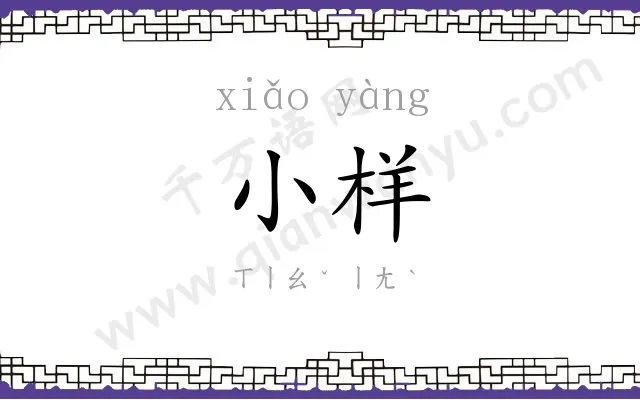 小样