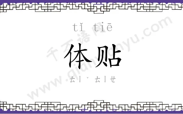 体贴