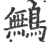 鷡(宋·印刷字体·广韵)