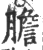 胆(宋·印刷字体·广韵)