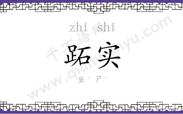 跖实
