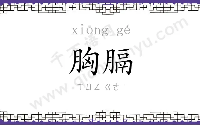 胸膈