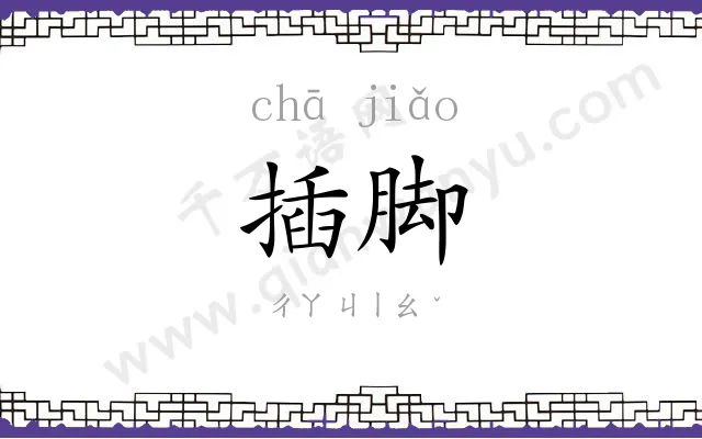 插脚