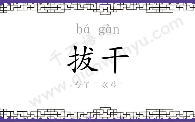 拔干