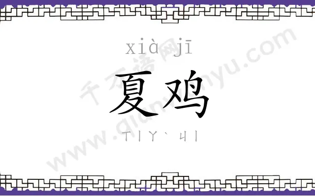夏鸡