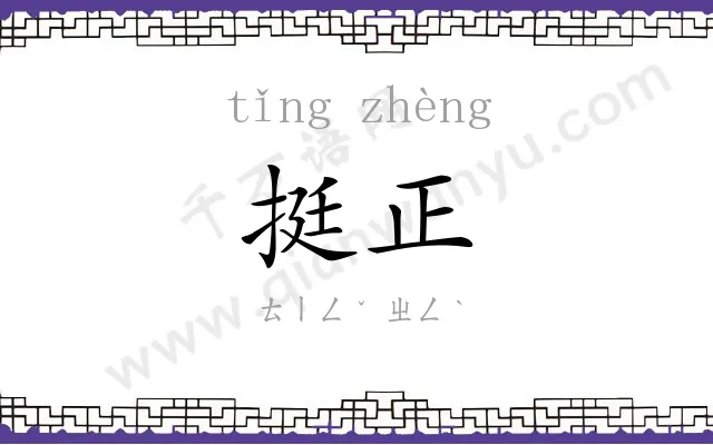 挺正