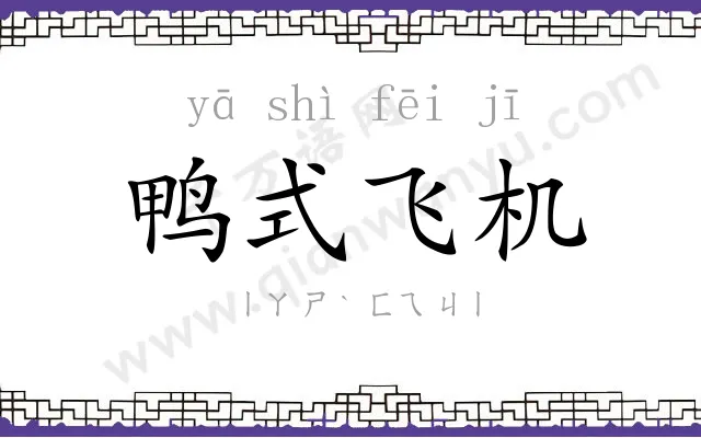 鸭式飞机 鸭式飞机