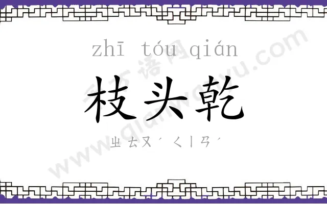 枝头乾