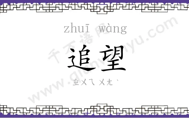 追望