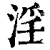淫(清·印刷字体·康熙字典)