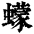 蠓(清·印刷字体·康熙字典)