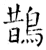 鹊(唐·石经·开成石经)