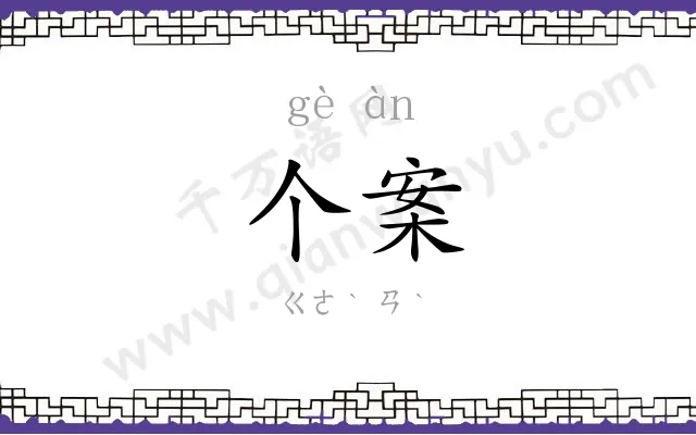 个案