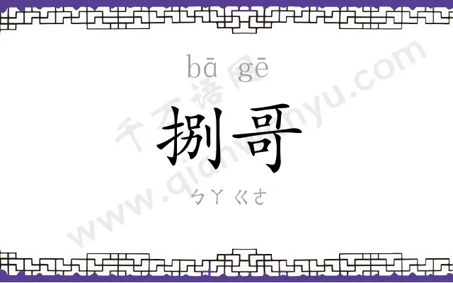 捌哥