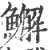 䲒(宋·印刷字体·广韵)