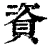 資(清·印刷字体·康熙字典)