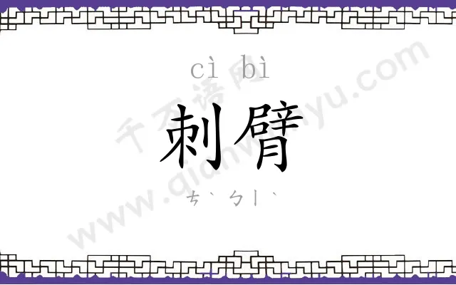 刺臂