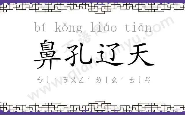 鼻孔辽天 鼻孔辽天