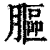膒(清·印刷字体·康熙字典)