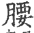 腰(宋·印刷字体·广韵)