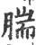 腨(宋·印刷字体·广韵)