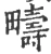 疇(宋·印刷字体·广韵)