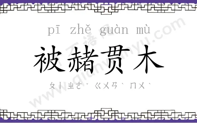 被赭贯木