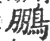 鹏(宋·印刷字体·广韵)