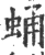 蛹(宋·印刷字体·广韵)