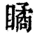 瞲(清·印刷字体·康熙字典)